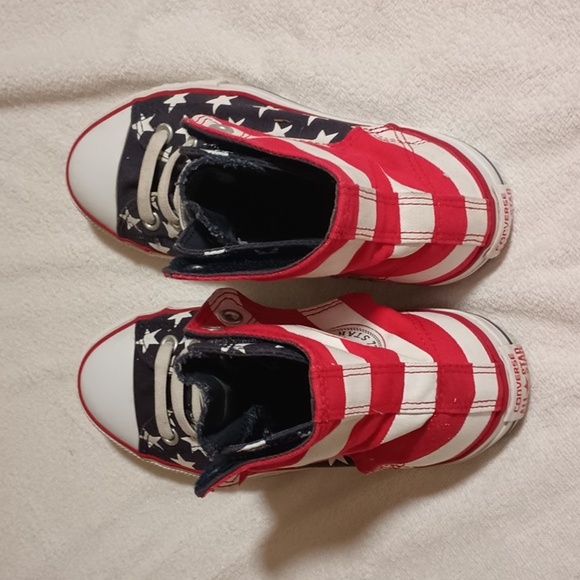 Converse Flag high tops sz 5 - Picture 4 of 9